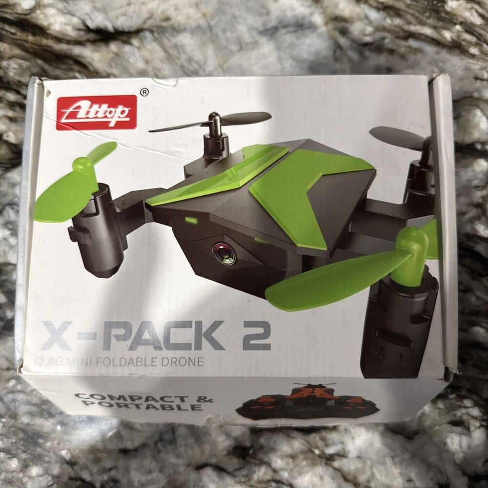 RC DRONE ATTOP 2.4 Mini Foldable X-Pack 2-Blue No Charging Cable